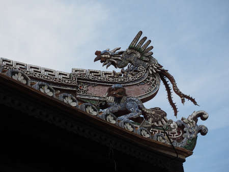inside the imperial city of Hue in Vietnam
