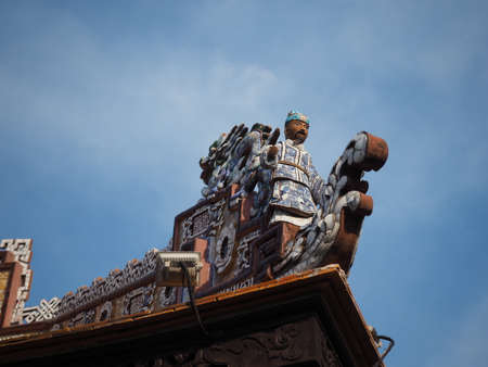 inside the imperial city of Hue in Vietnamの写真素材