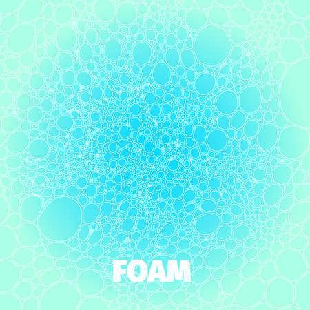 Abstract cyan foam backround for web and printingのイラスト素材