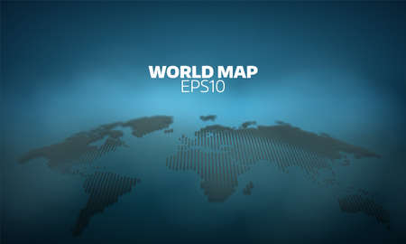 Abstract world map dot grid background. geography atlasのイラスト素材