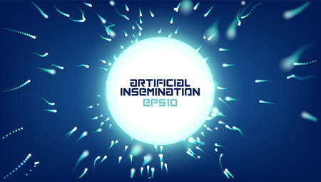 Abstract vector artificial insemination background. Reproduction scienceのイラスト素材