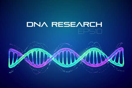 Modern illustration for game design. Business research. Molecular vector illustration. Genetic engineering. Vector design. Information technology. Modern design.のイラスト素材