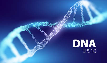 Futuristic medicine technology. Genetic abstract concept. DNA vector background. Genome tech.のイラスト素材
