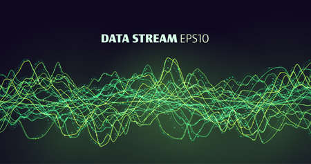 3d 5G data stream. Internet technology. Bigdata stream. Big data.のイラスト素材