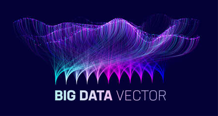 Big data analysis sort background. Futuristic big data analytics science. Analysis system sort technology backgroundのイラスト素材