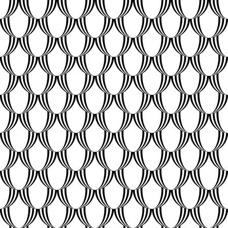 Design seamless monochrome ellipse pattern. Vector artのイラスト素材