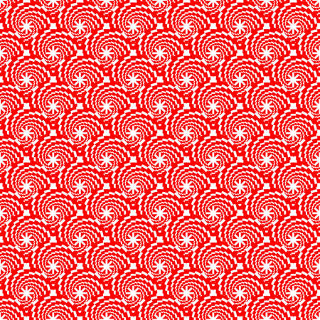 Design seamless red decorative spiral diagonal pattern. Vector artのイラスト素材