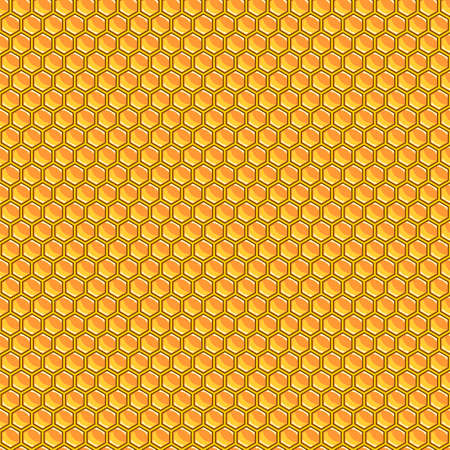 Design seamless honeycomb pattern. Geometric hexagon background. Vector artのイラスト素材