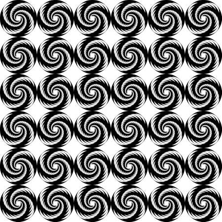 Design seamless monochrome helix geometric pattern. Vector artのイラスト素材