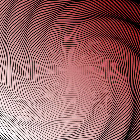 Design whirl motion illusion background. Abstract lines torsion backdrop.のイラスト素材