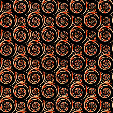 Design seamless colorful decorative spiral pattern.のイラスト素材