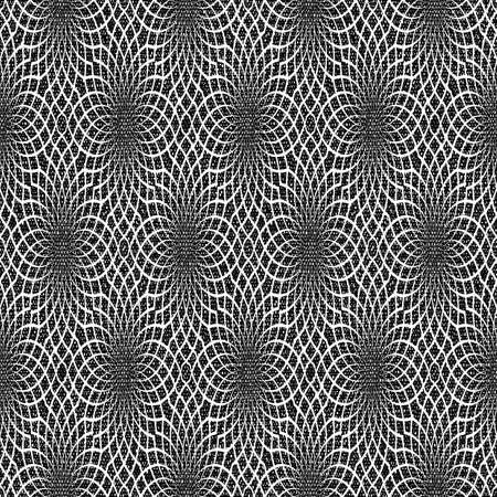 Design seamless monochrome decorative flower pattern. 