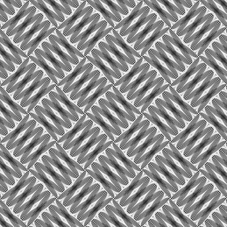 Design seamless monochrome diamond decorative pattern. Abstract lacy background. Speckled texture. Vector artのイラスト素材