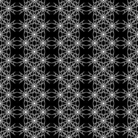 Design seamless monochrome decorative pattern. Abstract lacy grid vertical background. Vector artのイラスト素材