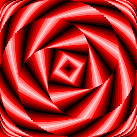 Design colorful vortex circular movement illusion background. Abstract striped distortion backdrop. のイラスト素材