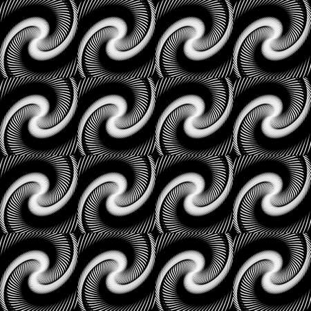 Design seamless monochrome geometric pattern. のイラスト素材