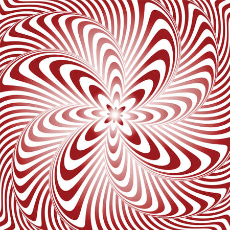 Design whirlpool movement illusion warped background. Abstract strip distortion backdrop. Vector-art illustrationのイラスト素材