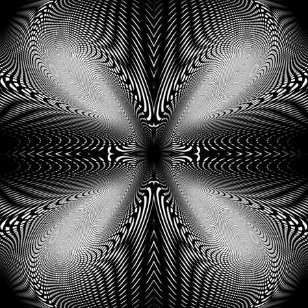 Design uncolored trellis interlaced background. Abstract decorative grid textured backdrop. Vector-art illustration. No gradientのイラスト素材