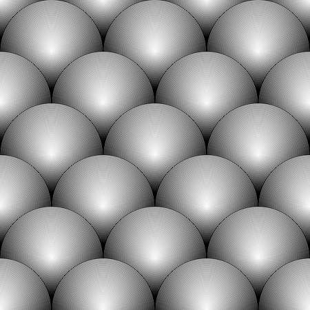 Design seamless monochrome circle pattern.のイラスト素材