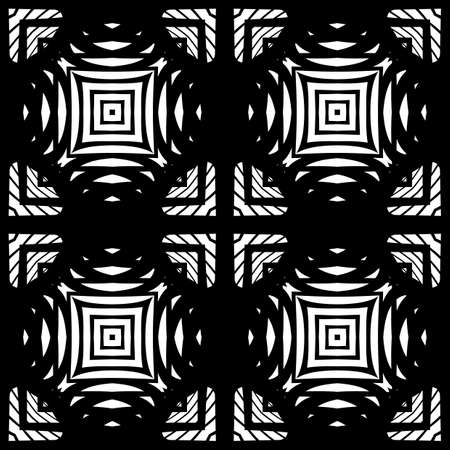 Design seamless monochrome grid pattern.のイラスト素材