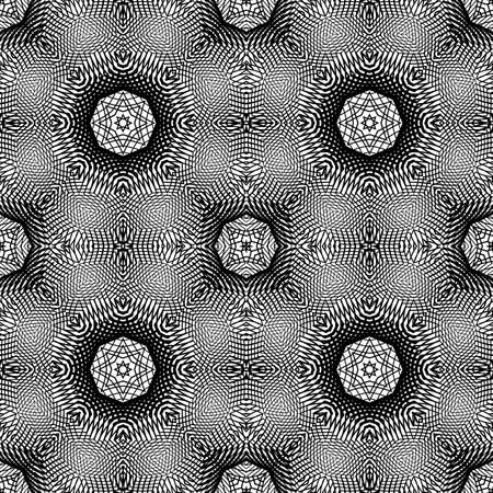 Design seamless monochrome grid pattern. Abstract decorative background. Vector art. No gradient
