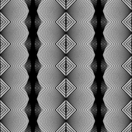 Design seamless monochrome grid pattern. Abstract geometric background. Vector art. No gradientのイラスト素材