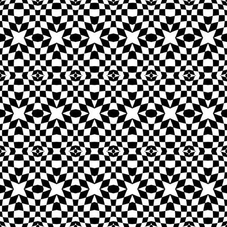Design seamless monochrome checkered pattern. Abstract background. Vector art. No gradient