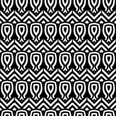 Design seamless monochrome geometric pattern. Abstract stripy background. Vector artのイラスト素材