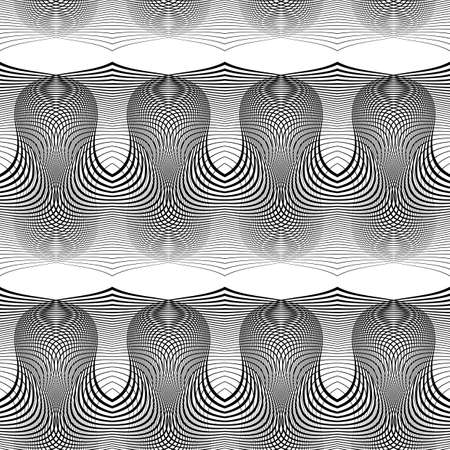 Design seamless monochrome grid pattern. Abstract background. Vector art. No gradientのイラスト素材