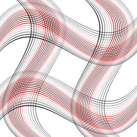 Design seamless colorful waving pattern. Abstract background. Vector art. No gradientのイラスト素材