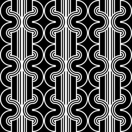 Design seamless monochrome waving pattern. Abstract background. Vector artのイラスト素材