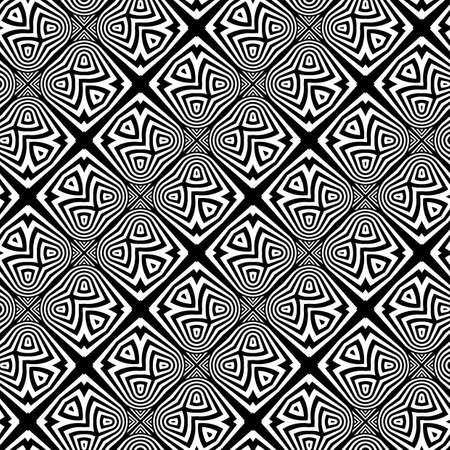 Design seamless monochrome pattern. Abstract striped background. Vector artのイラスト素材