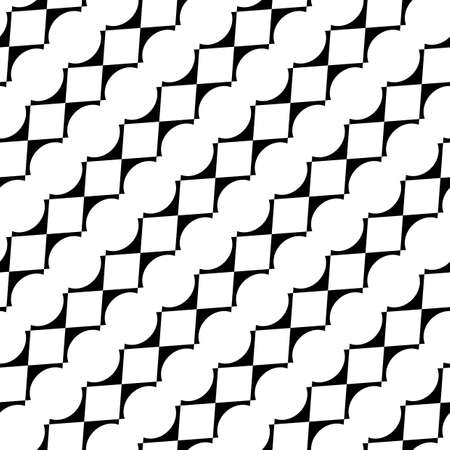 Design seamless monochrome geometric pattern. Abstract background. Vector art. No gradient