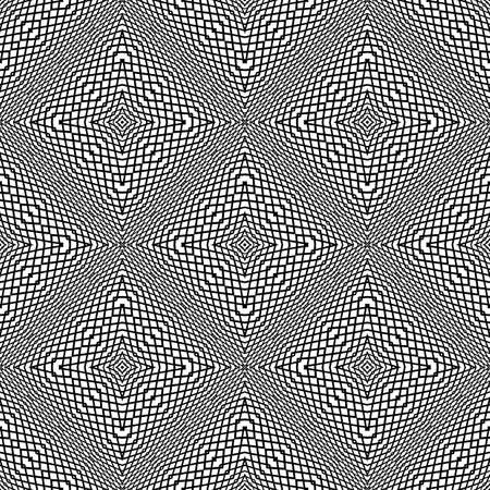 Design seamless monochrome grid pattern. Abstract background. Vector art. No gradientのイラスト素材