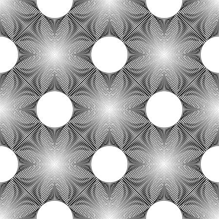Design seamless monochrome grid pattern. Abstract geometric background. Vector art. No gradientのイラスト素材