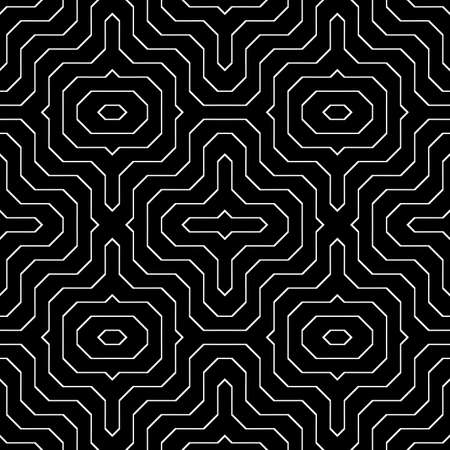 Design seamless monochrome geometric pattern. Abstract background. Vector artのイラスト素材