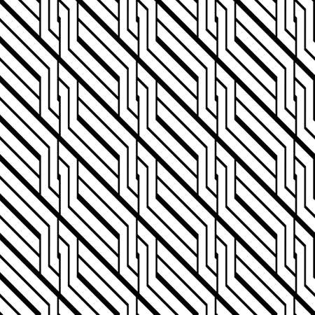 Design seamless monochrome zigzag pattern. Abstract background. Vector artのイラスト素材