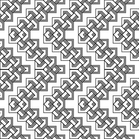 Design seamless monochrome zigzag pattern.のイラスト素材