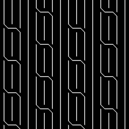 Design seamless monochrome zigzag pattern. Abstract background. Vector artのイラスト素材