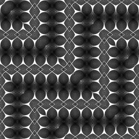 Design seamless monochrome decorative pattern. Abstract zigzag background. Vector art