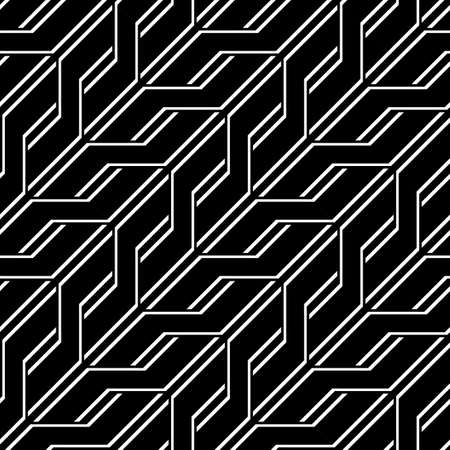 Design seamless monochrome zigzag pattern. Abstract background. Vector artのイラスト素材