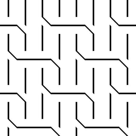 Design seamless monochrome zigzag pattern. Abstract background. Vector artのイラスト素材