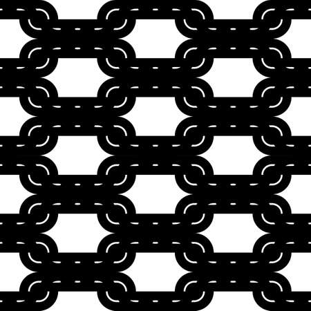 Design seamless monochrome waving pattern. Abstract background. Vector art. No gradientのイラスト素材