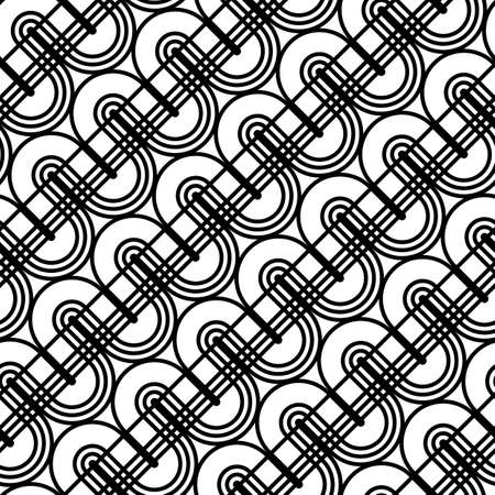 Design seamless monochrome waving pattern. Abstract background. Vector artのイラスト素材