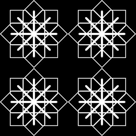 Design seamless monochrome snowflake pattern. Abstract background. Vector artのイラスト素材