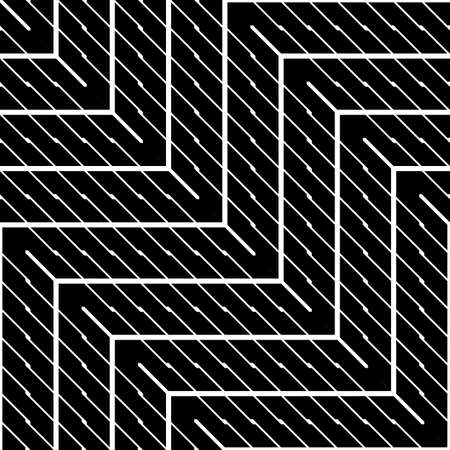 Design seamless monochrome zigzag pattern. Abstract background. Vector artのイラスト素材