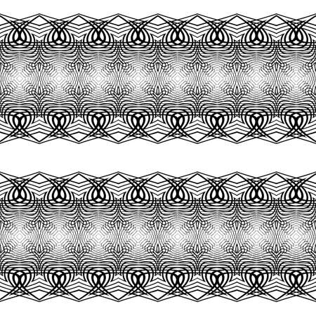 Design seamless monochrome grid pattern. Abstract lacy background. Vector artのイラスト素材
