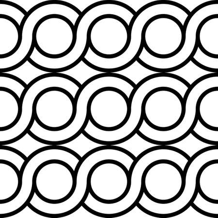 Design seamless spiral twisted pattern. Abstract monochrome circle background. Vector artのイラスト素材