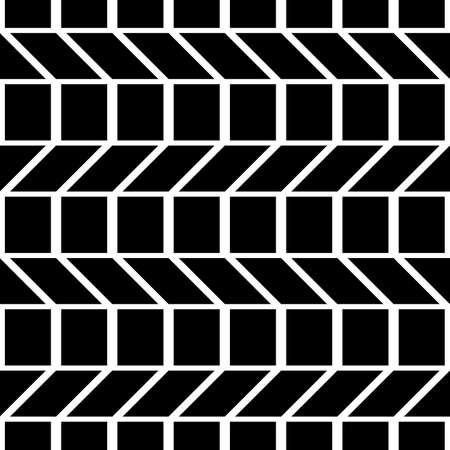 Design seamless monochrome illusion pattern. Abstract geometric background. Vector artのイラスト素材