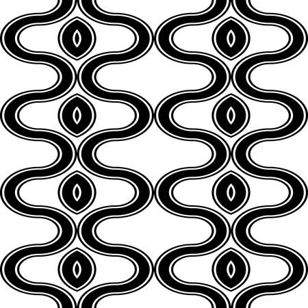 Design seamless monochrome zigzag pattern. Abstract decorative background. Vector artのイラスト素材